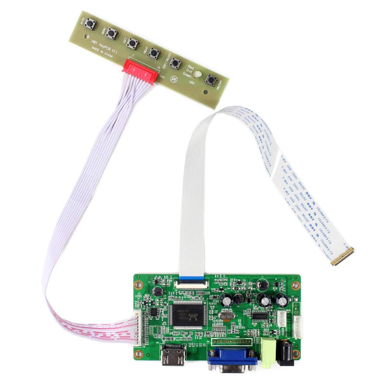 VSDISPLAY VGA Board for 1366x768 11.6inch 13.3in 14" 15.6" LP156WHU B156XTN04 NT156WHM N156BGE 30Pin EDP LCD Screen - Image 1